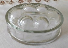 DDR alte kleine Puddingform Kuchenform Sturzform Pressglas Vintage