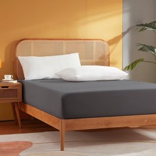 spannbettlaken 90x200cm, weiches Spannbetttuch Leintuch, 30 cm Tiefe Tasche, ...