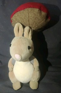 Jellycat Fungi Forager Bunny Rabbit Plush Brown w/Mushroom 8" FNG2B Retired