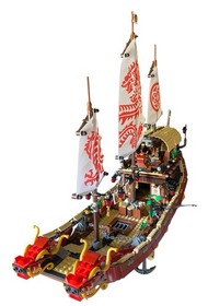 LEGO Ninjago 70618 Destiny's Bounty (Incomplete W/no Minifigures) VGC Retired