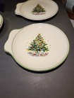 Rare Set of 8 Vtg Salem China CHRISTMAS EVE Handled Snack Plates — photo 6