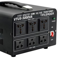 Yinleader 5000W Voltage Converter Transformer Step Up 110V-120V to220V-240V or