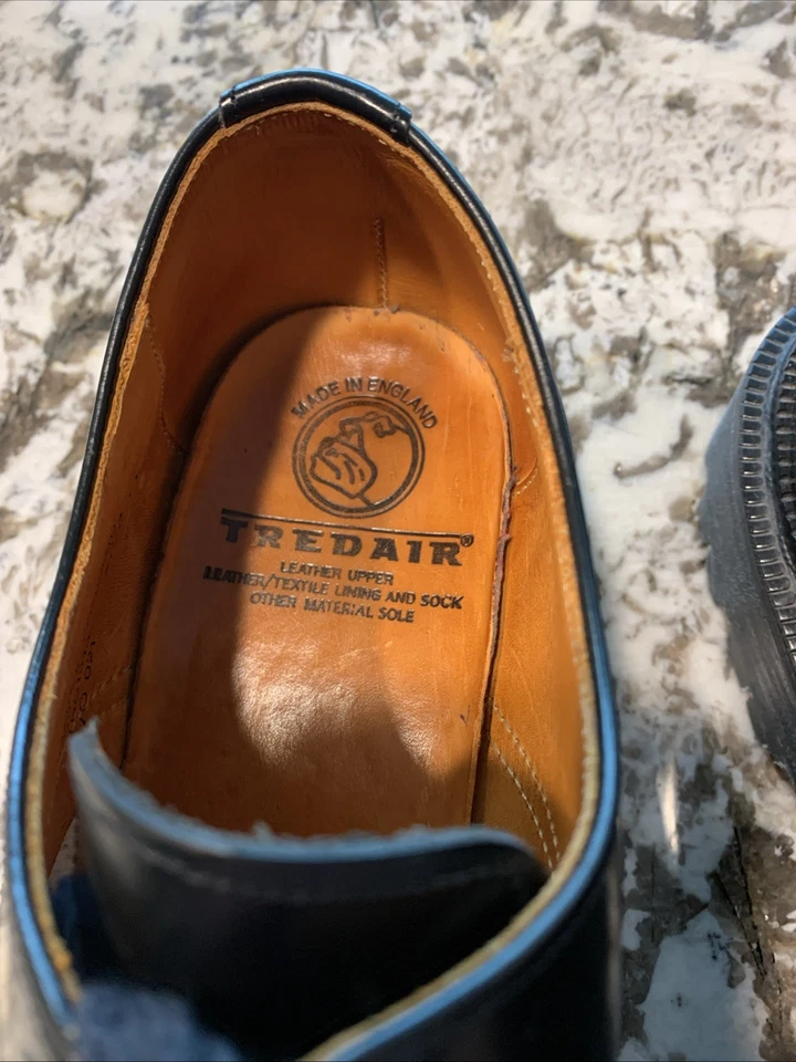 Vtg Tredair Designer Leather British Flag Shoes Union Jack Men Sz 11 UK Sz 12 US - Image 4 of 4