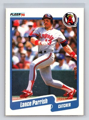 1990 Fleer - Lance Parrish #141 California Angels Baseball Card