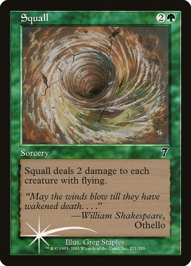 Squall Seventh Edition Foil NM MTG