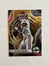 2024 Bowman’s Best University Taylen Green Gold Refractor /50 RC #83 Arkansas