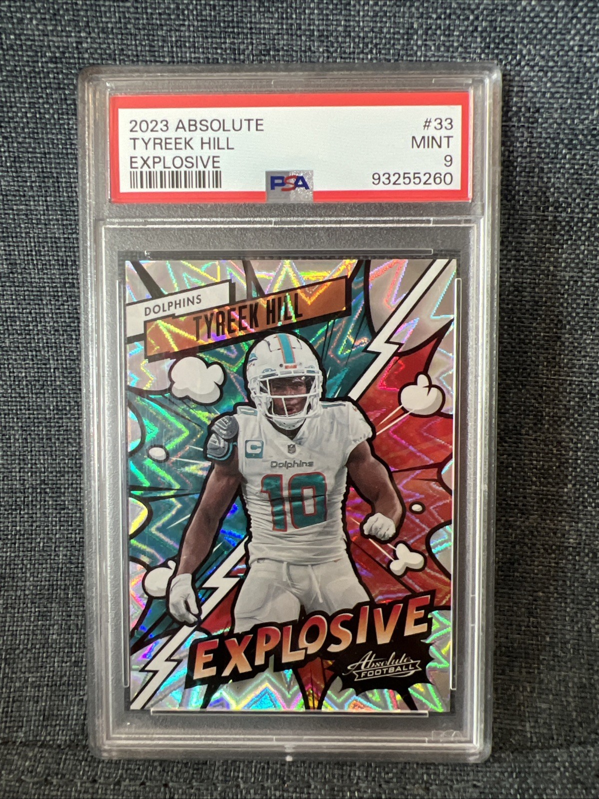 2023 Panini Absolute - Explosive Tyreek Hill #33 PSA 9
