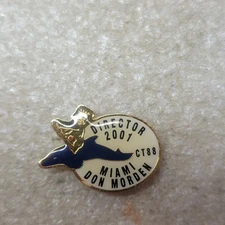 Shriners Miami Director Pin 2001 CT88 Don Morden Dolphin Fez Hat
