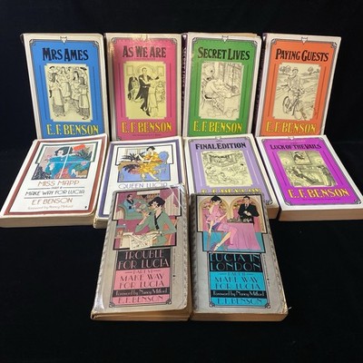 E.F. BENSON 10 PB Book Lot Mrs Ames As We Are Secret Lives Trouble For Lucia Etc