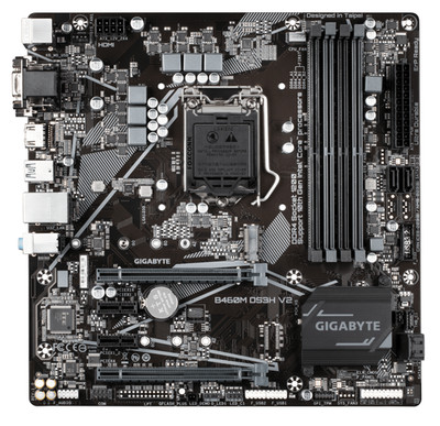Gigabyte B460M DS3H V2 Motherboard 1200 Supports 10th 11th Gen PCIe Gen3 x4 M.2