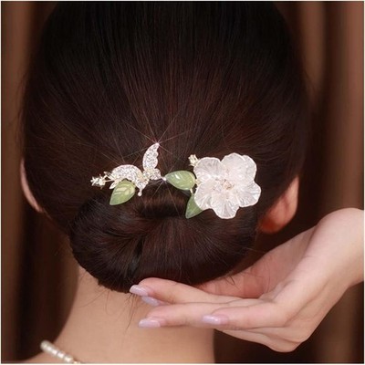 Ins Style Elegant Lazy Hair Curler, Crystal Hair Bun Maker, French Twist Hairsty