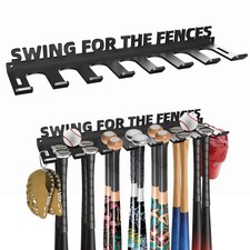 Baseball Bat Storage Rack Hanger Hanging Storage Organizer Display Wall Mount...