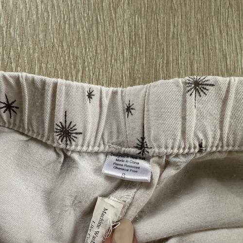 Petite Plume Kid's Flannel Pajama Set in Starry Night White Sz 8 - Picture 13 of 19