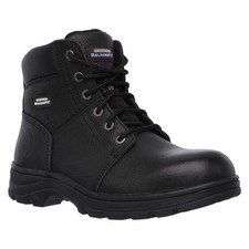 Skechers Workwear Workshire Safety Boot Black  Lace up ankle height steel toe w