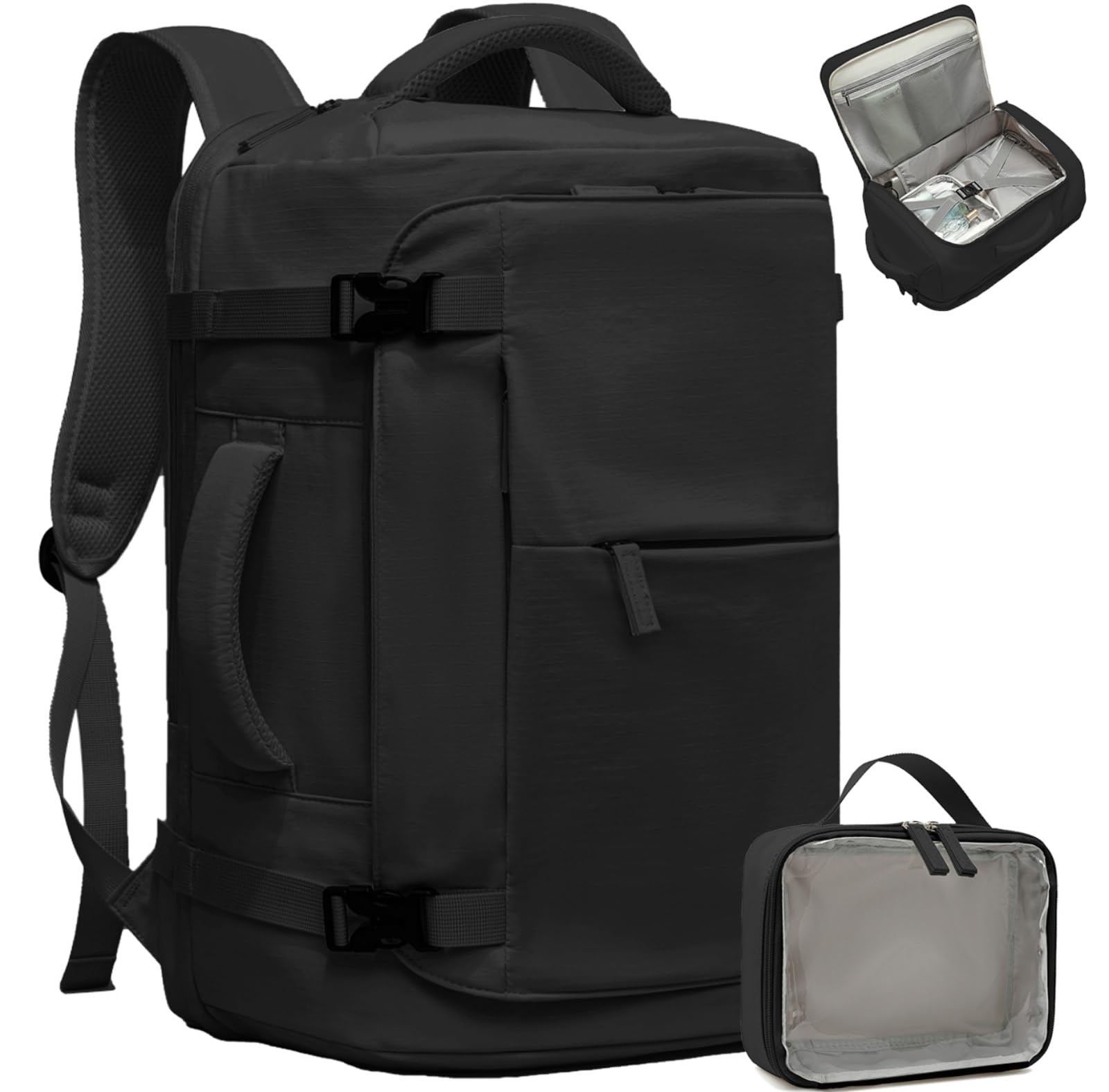 40L Lightweight Carry-On Travel Backpack for Women & Men Airplane Friendly