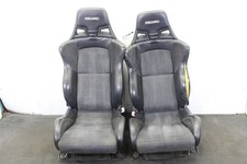 2008 Mitsubishi Evolution X Recaro Alcantara Leather Front Seat Set Oem 08-15