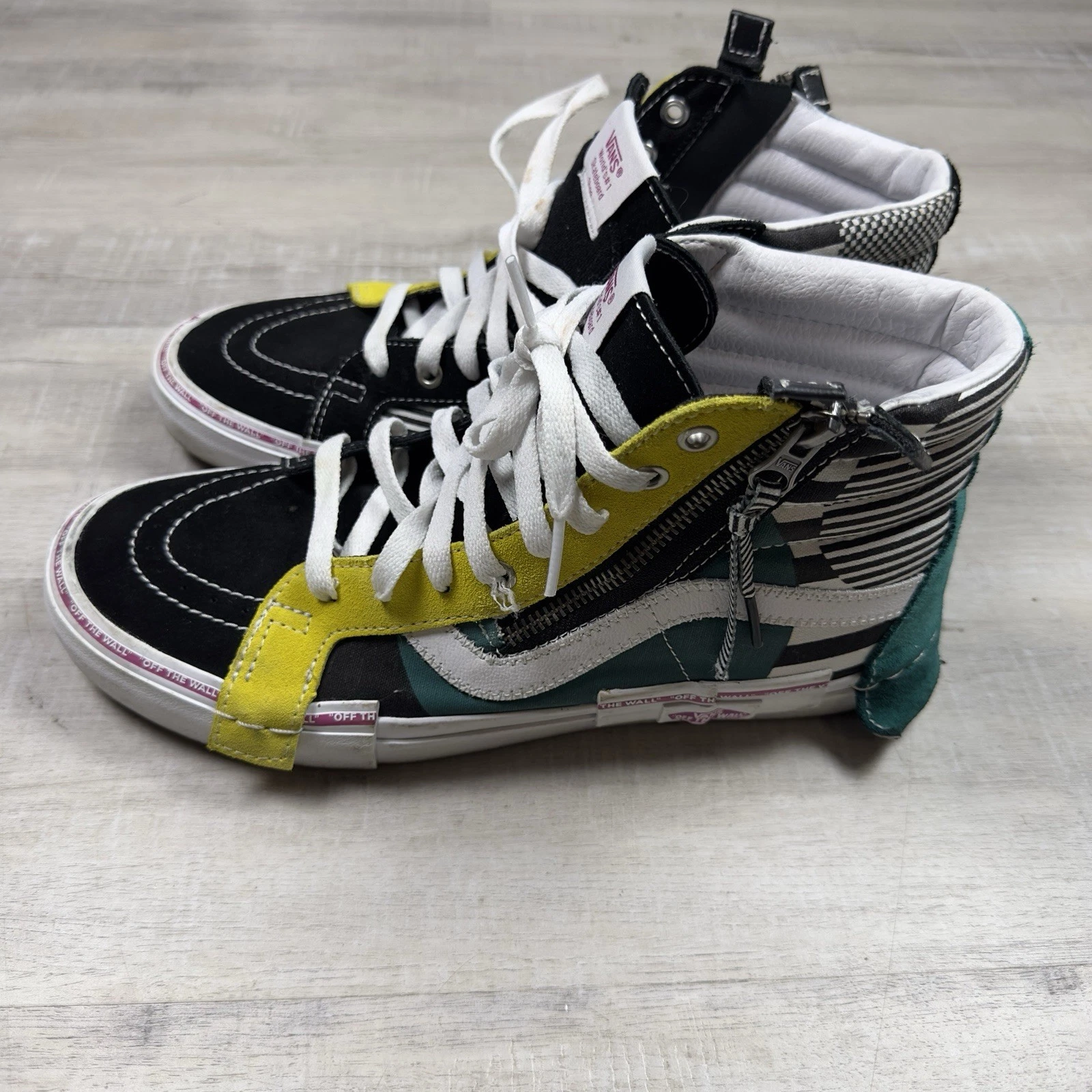 Taglia 9 5 VANS SK8 OTW Cappellino Hi Disarray Skateboard Casual Cerniera