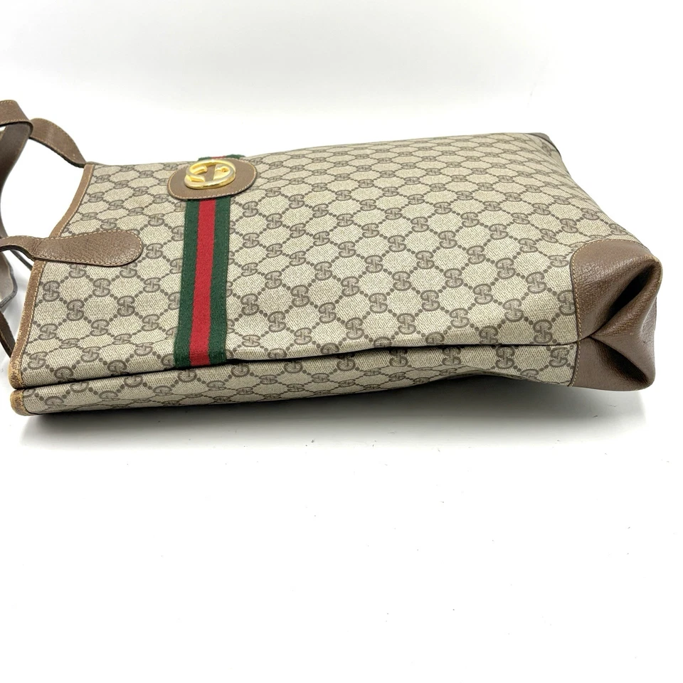 Auténtico bolso de mano Gucci con logotipo entrelazado GG Supreme Sherry Line 2Y2841 Foto 4 de 4