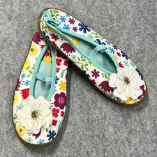 Disney Frozen Anna Elsa Floral Jelly Ballet Flats Gold Glitter Sole Big Kid 1
