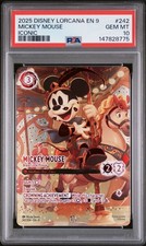 2025 DISNEY LORCANA EN 9-FABLED ICONIC MICKEY MOUSE - BRAVE LITTLE PRINCE PSA 10