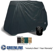 Universal Fit Slip-On Premium 4 Passenger Person Golf Car Cart Cover Color Black