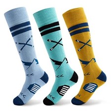 Ski Socks Kids Boys Winter Warm Snow Socks Thick 5-7 Years 9222 Mix Snowboard