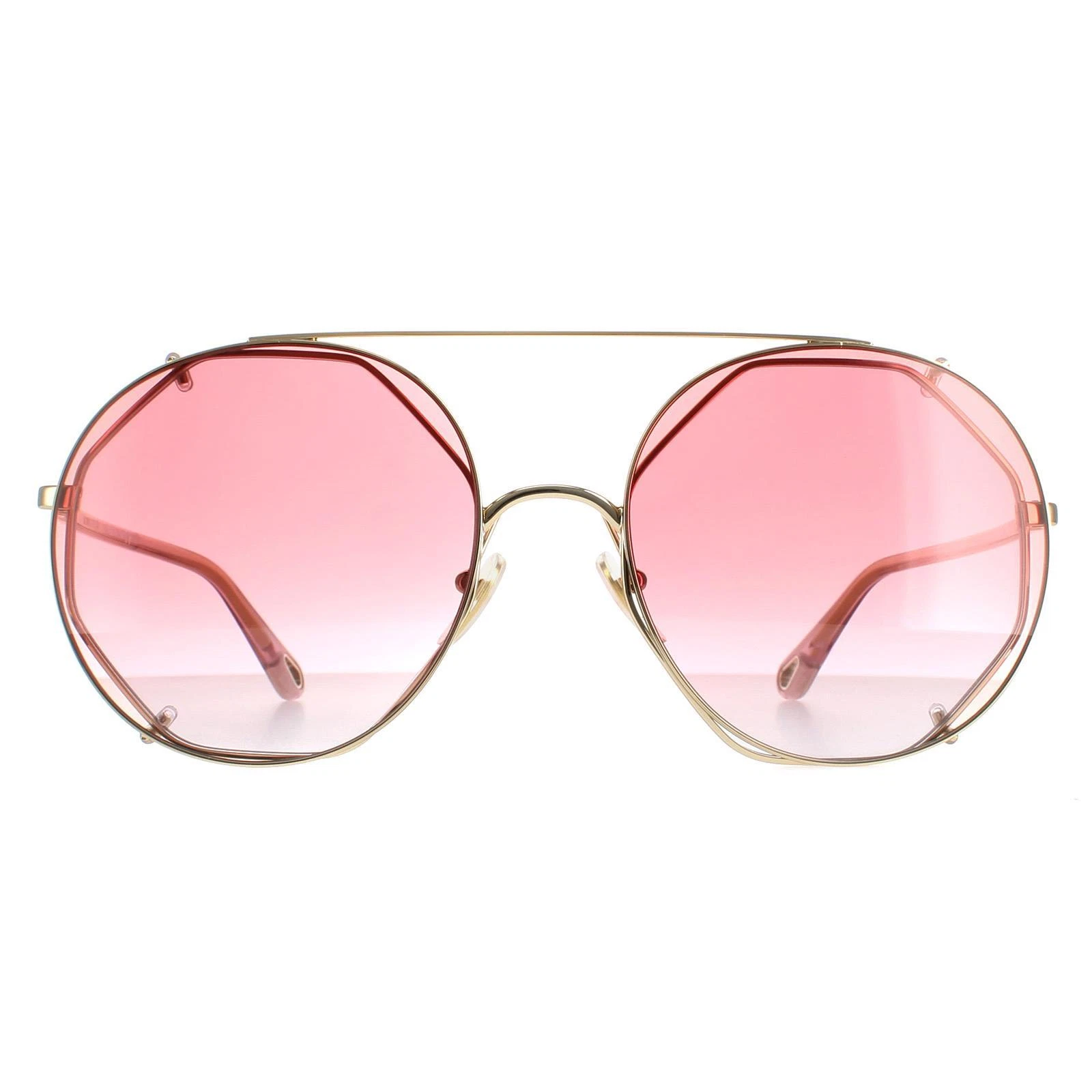 Chloe — Chloe Sunglasses CH0041S 004 Gold  Red Gradient