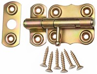 Bolzenriegel 50 Mm Grendelriegel TüRriegel Schubriegel Schieberiegel Gelb