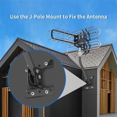 TA-851B 350°Rotation UV Dual Frequency 45-860MHz 20-28dB Open Antenna Silver - Picture 2 of 15