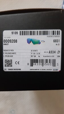  Oakley Radar EV Path Polished White ABSOLUT ORIGINAL 