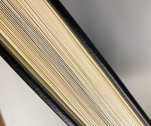 ASPREY London Saddle Leather Hanover Black Photo Album NIB - Picture 15 of 22