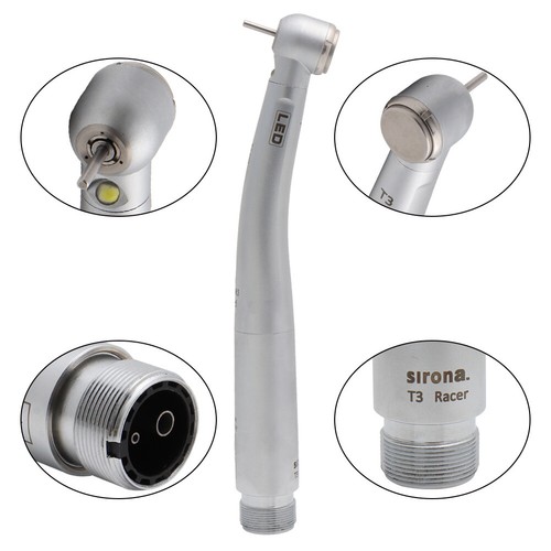 Generador eléctrico LED de fibra óptica dental estilo T3/pieza de mano de alta velocidad 2 agujeros/4 orificios - Imagen 7 de 24