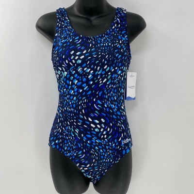 Dolfin Aquashape Moderate Scoop Back One Piece Swimsuit Sz 8 Nwt Oceano 530 Ebay