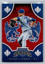 2019 Panini Chronicles #13 Jacob deGrom Crusade Ruby Wave #/199