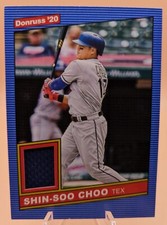 2020 Shin-Soo Choo Donruss Baseball Materials '86 Retro card #86M-SC relic