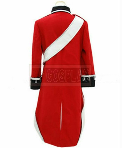 APH/Axis Power Hetalia British Revolutionary War Red Uniform coat Free shipping - Picture 3 of 5