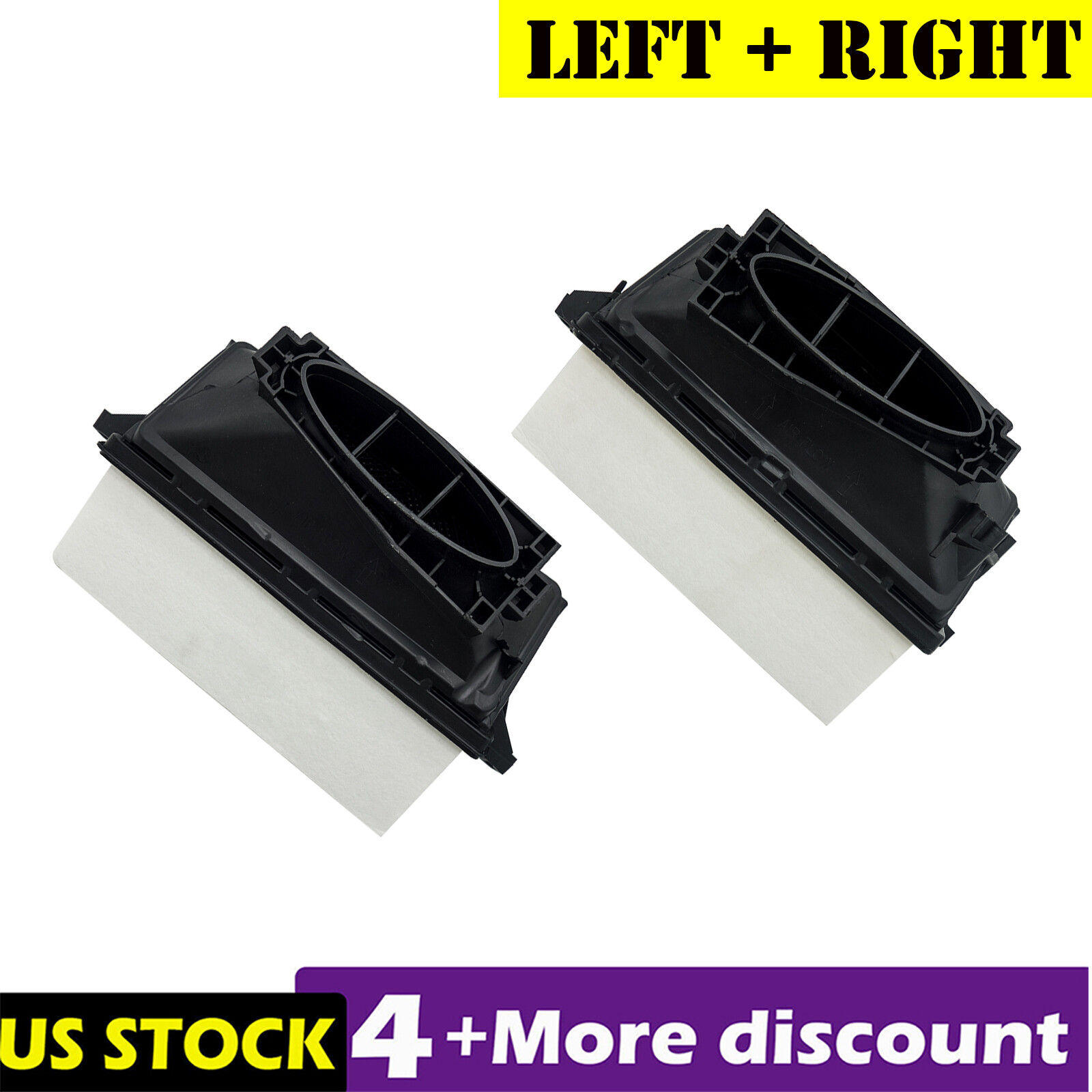 1 Pair Fit For Mercedes-Benz M-Class W164 W166 ML350 Left & Right Air ...