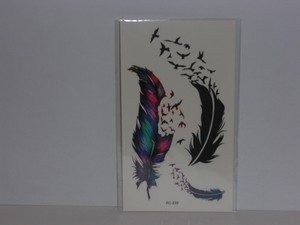 Détails Sur Sticker Tatouage Autocollant Temporaire Tattoo Plume Et Oiseaux
