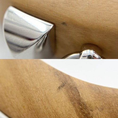 HERMES Armreif Collier de Chien Armband Holz braun silber Beschläge Damen - Bild 5 von 6