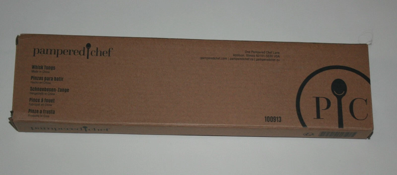 NEW NIP - Pampered Chef Whisk Tongs 100913 12" heat-safe to 450°F Dishwasher