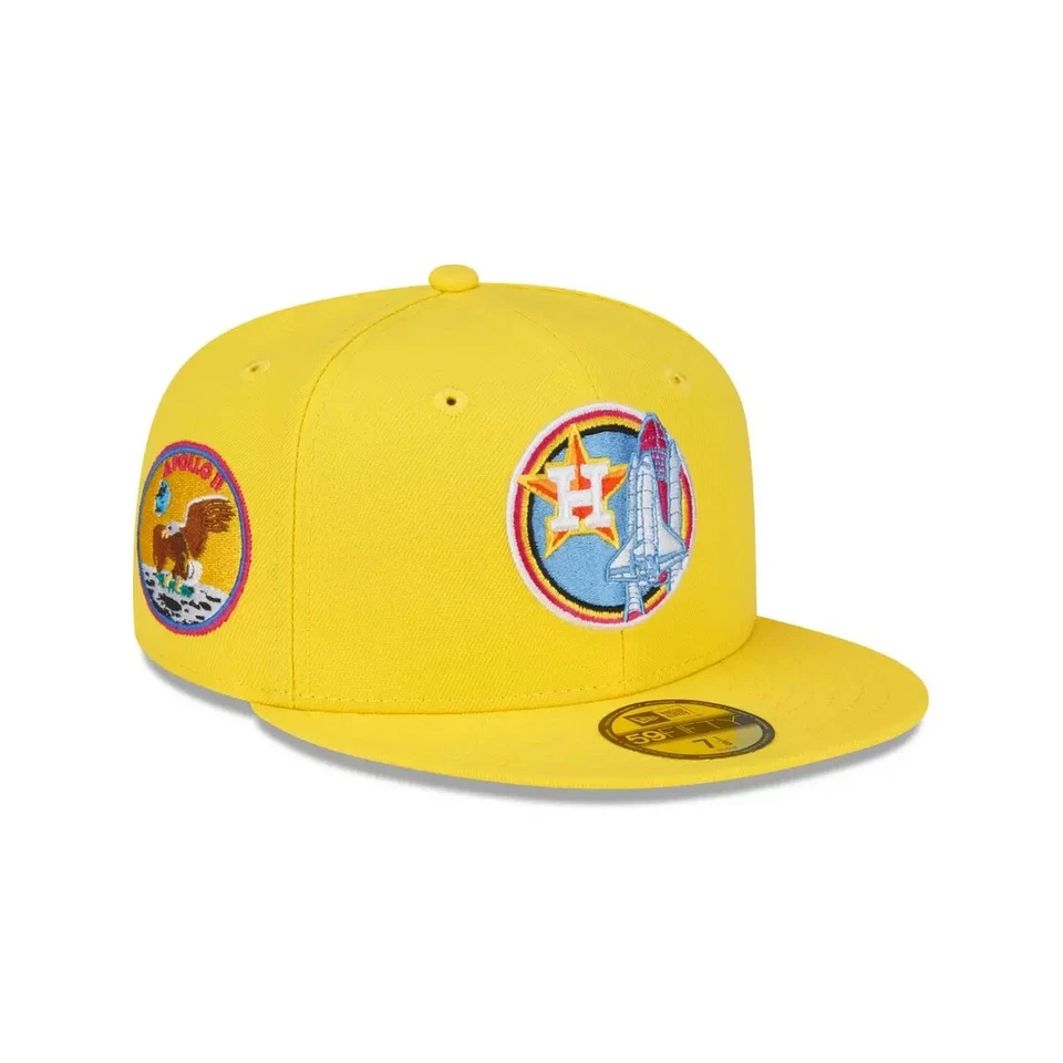 New Era Houston Astros Apollo 11 Turn Back the Clock 59fifty 5950 7 1/4 Hat Cap - Image 2 of 4