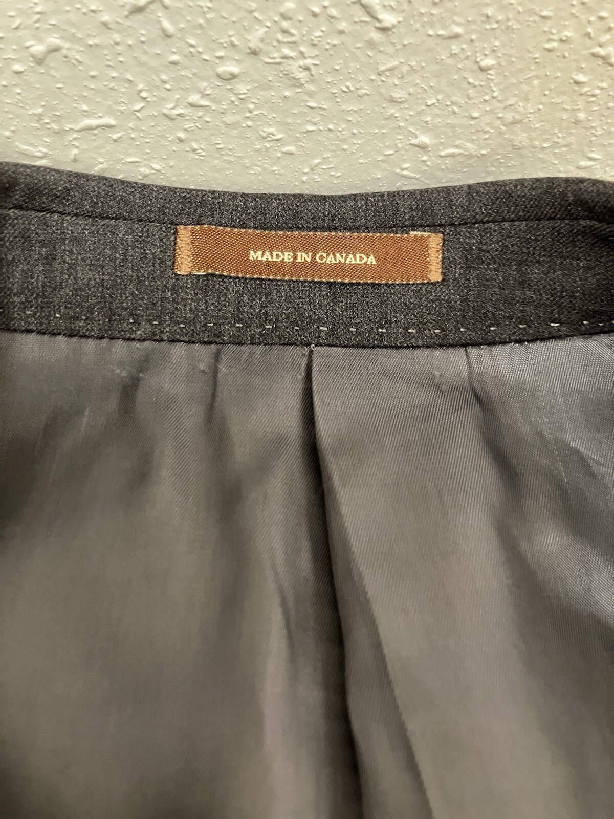 Peter Millar Jacket Gray Wool Canada Trim 42R - image 12