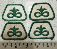Juego de 4 parches vintage PIONEER SEED granjero agricultura