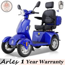 4-Wheel Electric Travel Mobility Scooter 800W Motor 60V 20A Battery Elder Senior