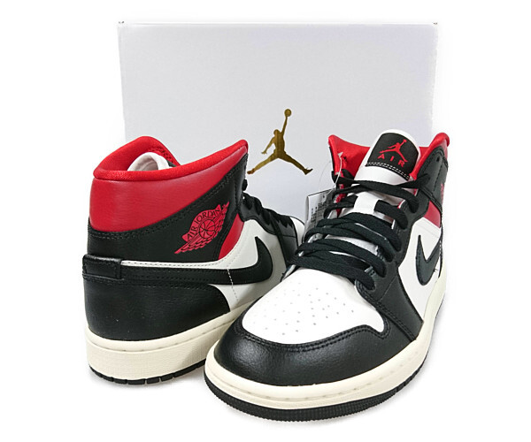 NIKE BQ6472-061 WMNS AIR JORDAN 1 MID shoes US8.5 Genuine / 30149 