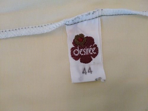 Slip Vintage Full Slip Dress Chemise European SZ L DESIREE Pale Blue w/Lace - Picture 12 of 13