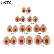 Crossdresser Silicone Breast Forms A-FF Cup Drag Queen False Boobs Bra Enhancers
