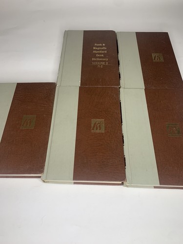Funk & Wagnalls Standard Desk Dictionary Encyclopedia Volume 2 5 7 8 13 Lot - Imagen 4 de 20