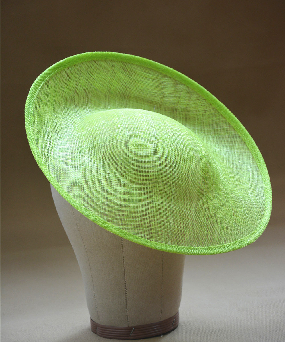 3213 Round Saucer Sinamay Inspired Percher Hat Fascinator Millinery Base Lawliet 7.9 main image 3