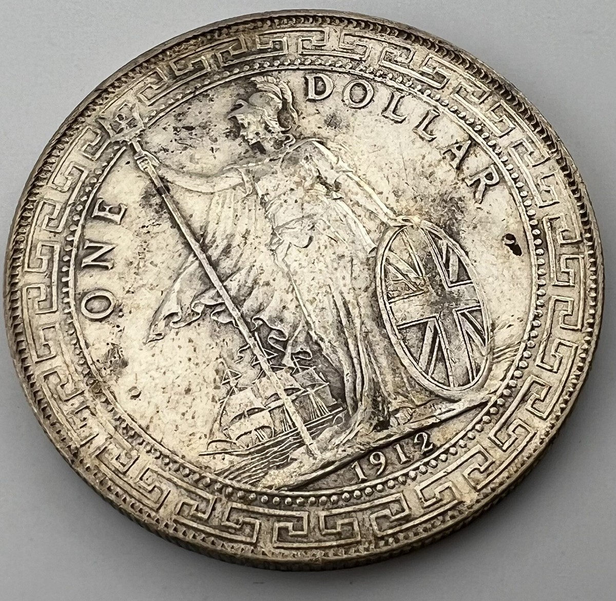 1912 B Great Britain Trade Dollar AU UNC Details | eBay